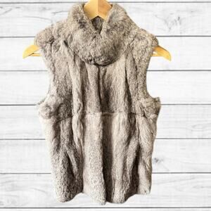 106. MK Michael Kors Real Rabbit Fur Vest Size XS